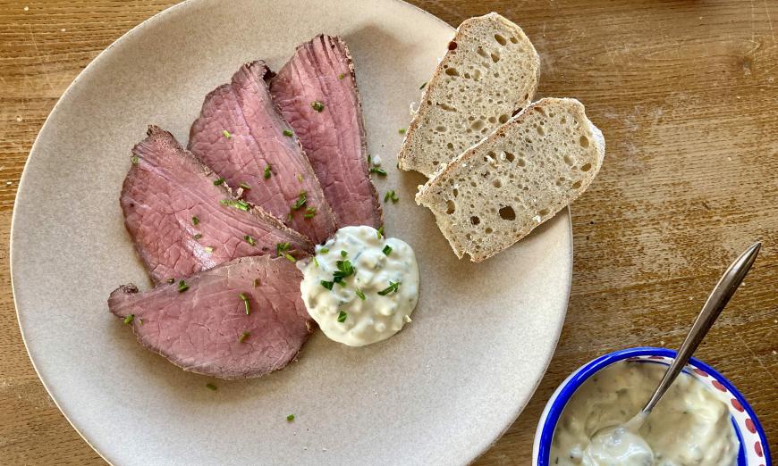 Roastbeef Rezept mit Remoulade Roastbeef Rezept mit Remoulade